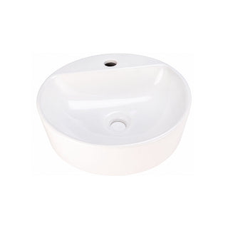 LV MOREA1 35 LAVABO MOREA DE UNA PERFORACIÓN DE SOBREPONER SIN REBOSADERO 35 X 35 CM BLANCO HELVEX