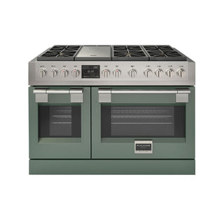 F6PDF486GS1 48” SAGE VELVET DUAL FUEL PRO RANGE  GAMA SOFIA PRO ESTUFA DE EMPOTRE ITALIANA FULGOR Milano