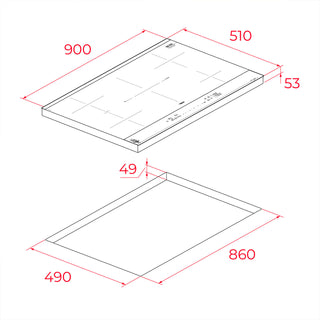 (PRÓXIMAMENTE) MAESTRO IBF 95-VGOGH PARRILLA DE INDUCCIÓN TEKA