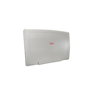 MB-2526 CAMBIADOR DE PAÑAL PLEGABLE A PARED, SOPORTA HASTA 20 KG DE PESO. CON COMPARTIMIENTO DE ALMACENAMIENTO HELVEX