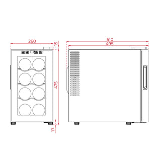 EASY RVC 10008 GBK ENFRIADOR DE VINO TEKA
