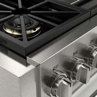 F6PDF364GS1 36” DUAL FUEL PRO RANGE WITH GRIDDLE ESTUFA DE EMPOTRE ITALIANA GAMA SOFIA PRO FULGOR Milano