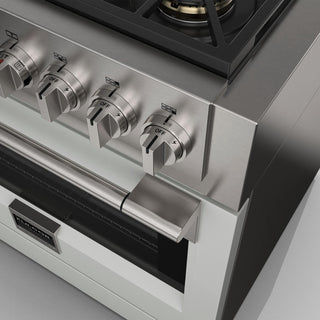 F6PDF366S1 36” DUAL FUEL PRO RANGE ESTUFA DE EMPOTRE ITALIANA FULGOR Milano