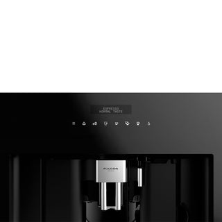 F7BC24B1 24" CAFETERA ITALIANA Coffee Machine BLACK GLASS FULGOR MILANO