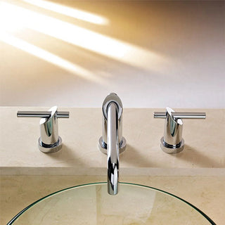 MEP-2006 MEZCLADORA PARA LAVABO 8" A 12" NUVA CROMO. INCLUYE CONTRA DE PUSH HELVEX