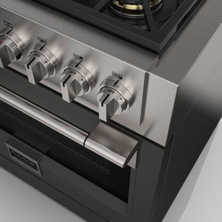 F6PDF366S1 36” DUAL FUEL PRO RANGE ESTUFA DE EMPOTRE ITALIANA FULGOR Milano