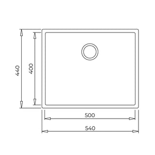 MAES TRO SQU ARE 50.40 TG B TEGRANITE+ TEKA