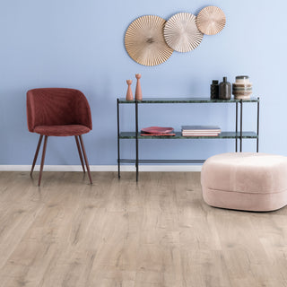 CREAM LOJA OAK EL2154 PISO LAMINADO ESPESOR 8MM, EMPAQUE 8 TABLAS, MEDIDA 1292 X 193 X 8MM CAJA 1.99 M2 EGGER NATURE