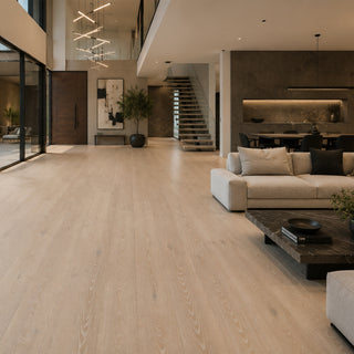 BIANCO ROBLE EUROPEO PISO DE MADERA DE INGENIERÍA 10*19*1.2 75% PZAS. LARGAS