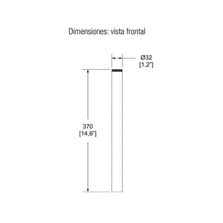TH-001 TUBO EXTENSIÓN DE 37 CM PARA CONTRA DE LAVABO CROMO HELVEX
