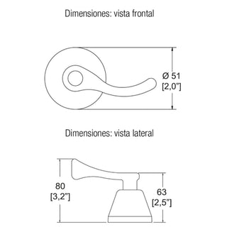 C-45 JUEGO DE MANERALES GRANDES PALANCA ALBATROS CROMO HELVEX