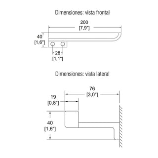 ACC-117-EB PORTAPAPEL SENCILLO ACCESS ÉBANO HELVEX