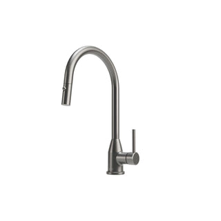 E-314-TN MONOMANDO PARA FREGADERO. MANGUERA RETRÁCTIL, CON SISTEMA ANTICALCÁREO Y 2 TIPOS DE CHORRO: AIREADO Y SPRAY. KAMPA TITANIUM HELVEX