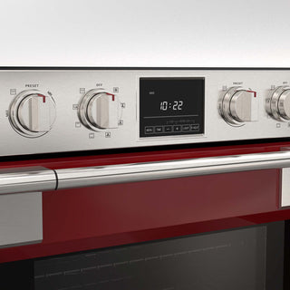 F6PDP30S1 30” VENETIAN RED PROFESSIONAL DOUBLE OVEN HORNO DOBLE ELÉCTRICO FULGOR Milano