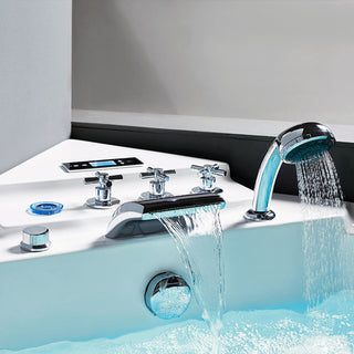 SANTORINI TINA CON HIDROMASAJE DE ESQUINA (138*138*63 CM) Q322N SALLY