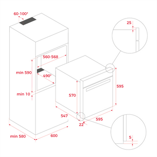 MAESTRO HLB 8550 SC BK HORNO ELÉCTRICO TEKA