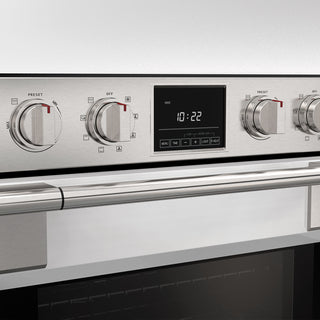 F6PDP30S1 30” CANOVA WHITE PROFESSIONAL DOUBLE OVEN HORNO DOBLE ELÉCTRICO FULGOR Milano