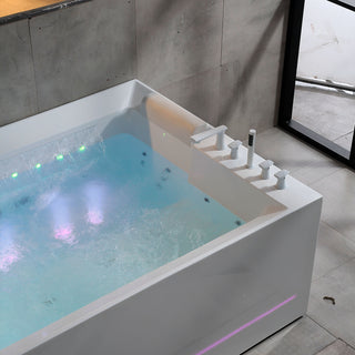 MIKONOS TINA A MURO CON FALDÓN  (180*135*69 CM) Q439 SALLY