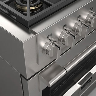 F6PDF366S1 36” DUAL FUEL PRO RANGE ESTUFA DE EMPOTRE ITALIANA FULGOR Milano