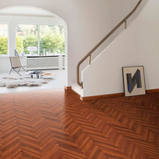 MERBAU BROWN PISO LAMINADO ESPESOR 8MM, EMPAQUE 24 TABLAS, MEDIDA 504 X 84 X 8MM CAJA 2.04 M2 CHATEAU