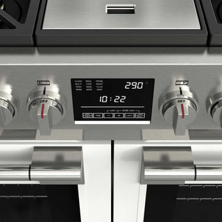 F6PDF486GS1 48” PALLADIO WHITE DUAL FUEL PRO RANGE GAMA SOFIA PRO ESTUFA DE EMPOTRE ITALIANA FULGOR Milano