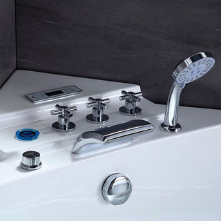 SANTORINI TINA CON HIDROMASAJE DE ESQUINA (138*138*63 CM) Q322N SALLY