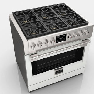 F6PDF366S1 36” DUAL FUEL PRO RANGE ESTUFA DE EMPOTRE ITALIANA FULGOR Milano