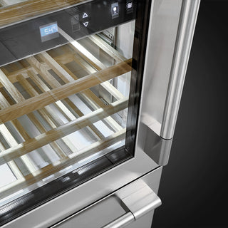F7PBM36S2-L 24” ENFRIADOR DE VINO IZQUIERDO PANELABLE ITALIANO LADO IZQUIERDO FULGOR Milano BUILT-IN WINE CELLAR LEFT HINGE