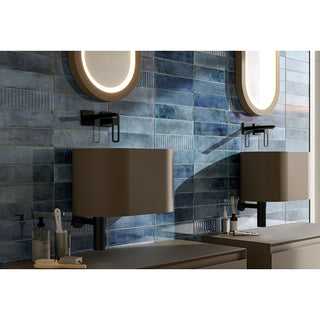 BRICK MUSSA BLUE 7.5*30 CM (CAJA 0.495 M2) BRICKS & MORE CASTEL