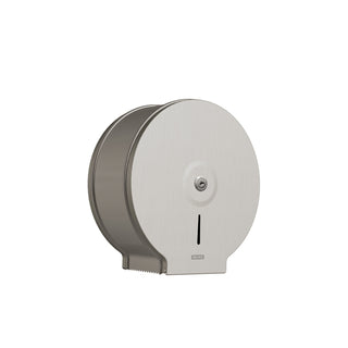 MB-2527-AI DISPENSADOR DE PAPEL HIGIÉNICO DE ROLLO DE 252 MM DE DIÁMETRO POR 116 MM DE ANCHO PARA ROLLOS DE 23 CM, DE HASTA 10 CM DE ANCHO. ACERO INOXIDABLE HELVEX