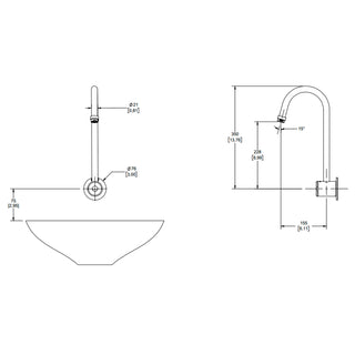 TV-203-C LLAVE PARA LAVABO ELECTRÓNICA DE SENSOR DE CORRIENTE A PARED, CROMO HELVEX