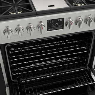 F6PDF364GS1 36” DUAL FUEL PRO RANGE WITH GRIDDLE ESTUFA DE EMPOTRE ITALIANA GAMA SOFIA PRO FULGOR Milano