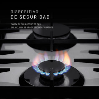 PARGA5VTB NUUR PARRILLA DE GAS EMPOTRABLE BLANCA 5 QUEMADORES