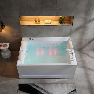 MIKONOS TINA A MURO CON FALDÓN  (180*135*69 CM) Q439 SALLY