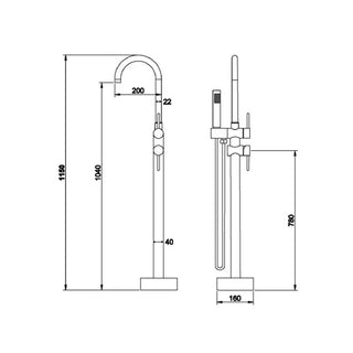 LLAVE A PISO VOLGA WM2607 SALLY