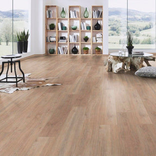 KHAKI OAK 5966  PISO LAMINADO ESPESOR 7MM, EMPAQUE 10 TABLAS MEDIDA 1285 X 192 X 7MM CAJA 2.47 M2 INNOVATION