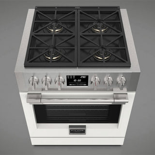F6PDF304S1 30” DUAL FUEL PRO RANGE GAMA SOFIA PRO ESTUFA DE EMPOTRE ITALIANA FULGOR Milano