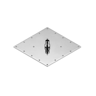 H-3011 REGADERA CUADRADA DE CHORRO FIJO ULTRAPLANA CON SISTEMA ANTICALCÁREO PLATO ANCHO DE 12" CROMO. NO INCLUYE BRAZO HELVEX