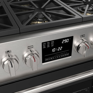 F6PDF366S1 36” DUAL FUEL PRO RANGE ESTUFA DE EMPOTRE ITALIANA FULGOR Milano