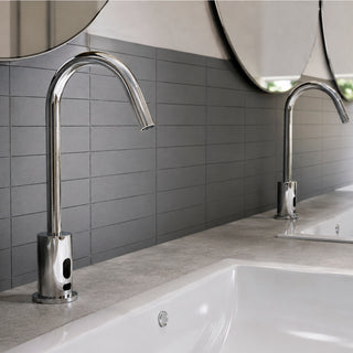TV-305 LLAVE PARA LAVABO ELECTRÓNICA DE SENSOR DE BATERÍAS, CROMO HELVEX