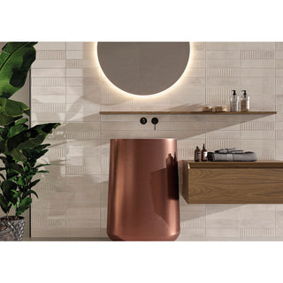 BRICK MUSSA IVORY 7.5*30 CM (CAJA 0.495 M2) BRICKS & MORE CASTEL