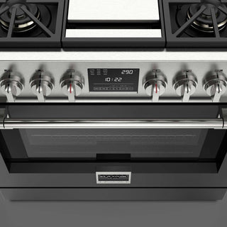 F6PDF364GS1 36” DUAL FUEL PRO RANGE WITH GRIDDLE ESTUFA DE EMPOTRE ITALIANA GAMA SOFIA PRO FULGOR Milano