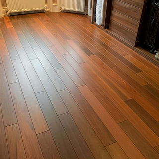 SAMBA IPE LAPACHO MADERA DE INGENIERÍA ESPESOR 12.50MM CHAPA DE USO 3MM ANCHO. 131MM X 300MM X 2184MM BICELADO 4 LADOS CAJA 2.83 M2