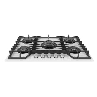 PARGA5VTB NUUR PARRILLA DE GAS EMPOTRABLE BLANCA 5 QUEMADORES