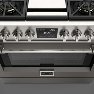F6PDF364GS1 36” DUAL FUEL PRO RANGE WITH GRIDDLE ESTUFA DE EMPOTRE ITALIANA GAMA SOFIA PRO FULGOR Milano