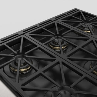 F6PDF366S1 36” DUAL FUEL PRO RANGE ESTUFA DE EMPOTRE ITALIANA FULGOR Milano