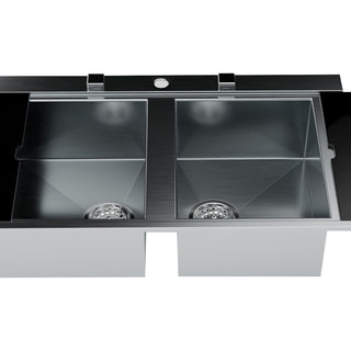 ANTHEA86X51_A 86X51 2V FREGADERO DE COCINA TECNOLAM