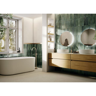 BRICK MUSSA GREEN 7.5*30 CM (CAJA 0.495 M2) BRICKS & MORE CASTEL