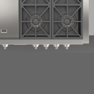 F6GRT486GS1 48" PARRILLA DE EMPOTRE PROFUNDO ITALIANA PROFESSIONAL GAS RANGE TOP FULGOR MILANO