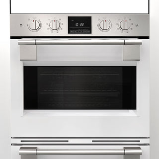 F6PDP30S1 30” CANOVA WHITE PROFESSIONAL DOUBLE OVEN HORNO DOBLE ELÉCTRICO FULGOR Milano